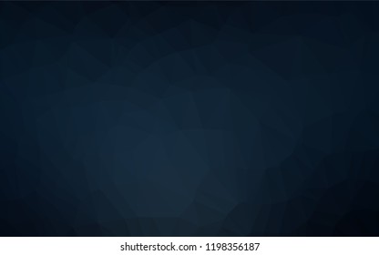 Dark BLUE vector polygon abstract background. Modern geometrical abstract illustration with gradient. The textured pattern can be used for background.