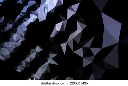 Dark BLUE vector polygon abstract backdrop. Brand new colored illustration in blurry style with gradient. The completely new template can be used for your brand book.