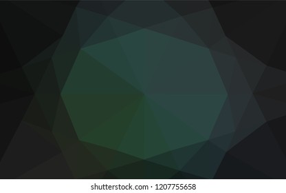 Dark BLUE vector polygon abstract background. Creative geometric illustration in Origami style with gradient. A completely new design for your business.