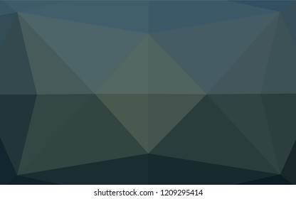 Dark BLUE vector polygon abstract layout. Colorful illustration in abstract style with gradient. The elegant pattern can be used as part of a brand book.