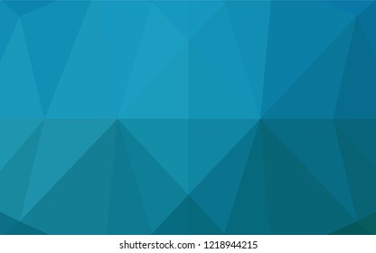 Dark BLUE vector polygon abstract layout. A completely new color illustration in a vague style. Brand new design for your business.