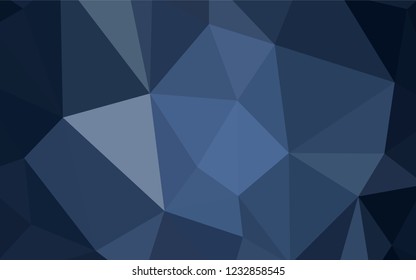 Dark BLUE vector polygon abstract layout. Modern abstract illustration with triangles. New template for your brand book.