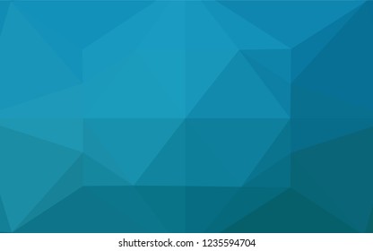Dark BLUE vector polygon abstract background. Shining colored illustration in a Brand new style. A completely new design for your business.