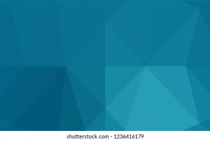 Dark BLUE vector polygon abstract background. Colorful illustration in abstract style with gradient. A completely new template for your business design.
