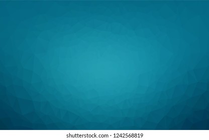 Dark BLUE vector polygon abstract layout. A completely new color illustration in a vague style. The elegant pattern can be used as part of a brand book.