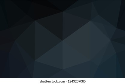 Dark BLUE vector polygon abstract background. Creative geometric illustration in Origami style with gradient. A completely new template for your business design.