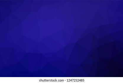 Dark BLUE vector polygon abstract backdrop. An elegant bright illustration with gradient. The completely new template can be used for your brand book.