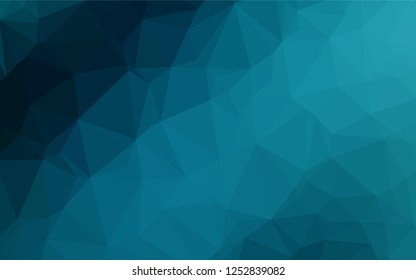 Dark BLUE vector polygon abstract background. Creative illustration in halftone style with gradient. The textured pattern can be used for background.