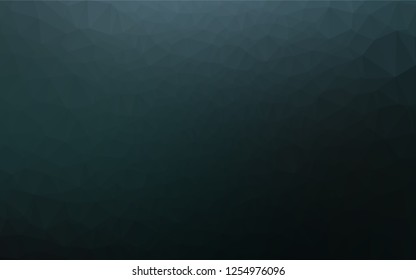Dark BLUE vector polygon abstract background. Glitter abstract illustration with an elegant design. A new texture for your design.