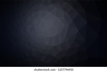 Dark BLUE vector polygon abstract backdrop. Modern geometrical abstract illustration with gradient. A completely new design for your business.