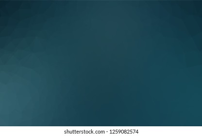 Dark BLUE vector polygon abstract layout. Modern geometrical abstract illustration with gradient. The completely new template can be used for your brand book.