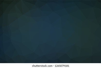 Dark BLUE vector polygon abstract background. A completely new color illustration in a vague style. A completely new template for your business design.