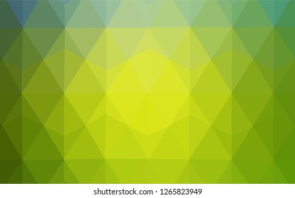 Dark BLUE vector polygon abstract background. Triangular geometric sample with gradient.  Completely new template for your banner.