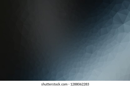 Dark BLUE vector polygon abstract background. Colorful abstract illustration with gradient. New texture for your design.