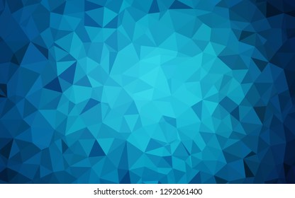 Dark BLUE vector polygon abstract background. Modern abstract illustration with triangles. Template for cell phone's backgrounds.