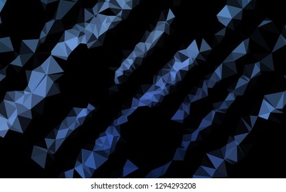 Dark BLUE vector polygon abstract layout. Colorful illustration in abstract style with gradient. Brand new design for your business.