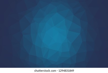 Dark BLUE vector polygon abstract layout. Modern geometrical abstract illustration with gradient. New texture for your design.