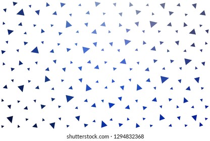 DARK BLUE vector  polygon abstract backdrop. A sample with polygonal shapes. New template for your brand book.