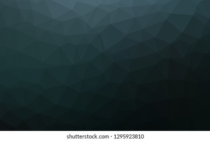 Dark BLUE vector polygon abstract background. A sample with polygonal shapes. Elegant pattern for a brand book.