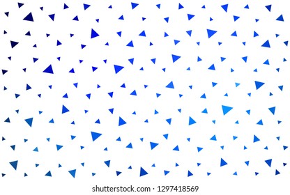 DARK BLUE vector  polygon abstract backdrop. Colorful illustration in polygonal style with gradient. Completely new template for your banner.