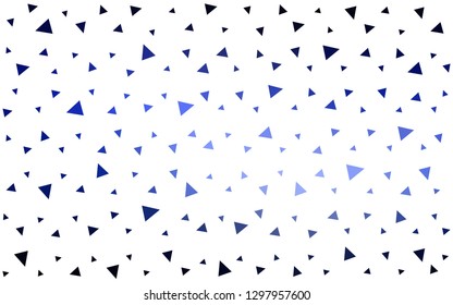 DARK BLUE vector  polygon abstract background. Creative geometric illustration in Origami style with gradient. A new texture for your web site.