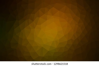 Dark BLUE vector polygon abstract backdrop. A sample with polygonal shapes. Triangular pattern for your design.
