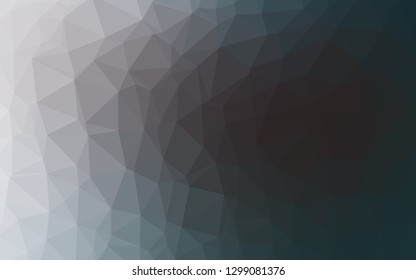 Dark BLUE vector polygon abstract layout. Shining colored illustration in a Brand new style. Completely new design for your business.