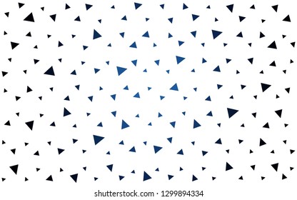 DARK BLUE vector  polygon abstract backdrop. Colorful illustration in polygonal style with gradient. A completely new design for your leaflet.