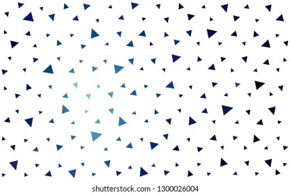 DARK BLUE vector  polygon abstract backdrop. Polygonal abstract illustration with gradient. Brand new style for your business design.