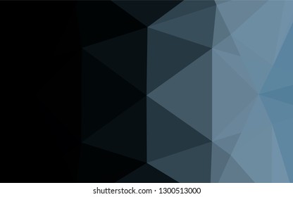 Dark BLUE vector polygon abstract background. Colorful illustration in abstract style with gradient. The template can be used as a background for cell phones.