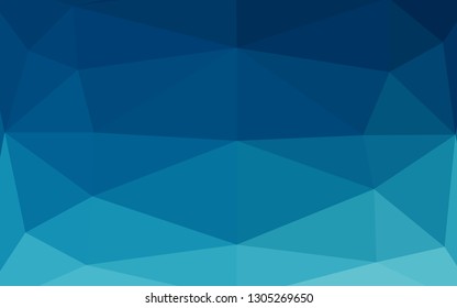 Dark BLUE vector polygon abstract backdrop. Brand new colorful illustration in with gradient. Template for a cell phone background.