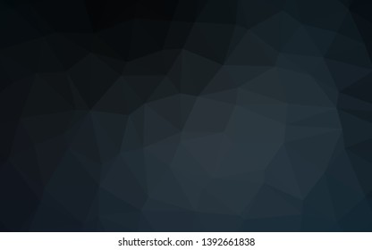 Dark BLUE vector polygon abstract background. Modern geometrical abstract illustration with gradient. Triangular pattern for your business design.