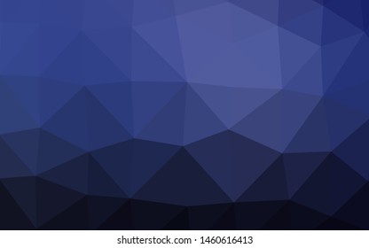 Dark BLUE vector polygon abstract backdrop. Brand new colorful illustration in with gradient. Template for your brand book.