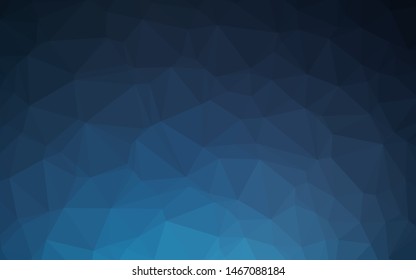 Dark BLUE vector polygon abstract background. Brand new colorful illustration in with gradient. Textured pattern for background.