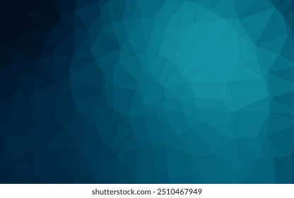 Dark BLUE vector polygon abstract backdrop. A completely new color illustration in a vague style. Polygonal design for your web site.