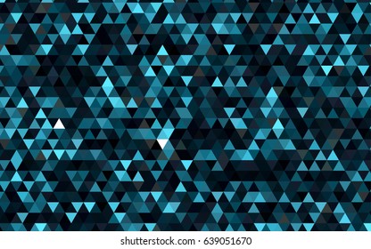 Dark BLUE vector polygon abstract template. Shining illustration, which consist of triangles. The polygonal design can be used for your web site.