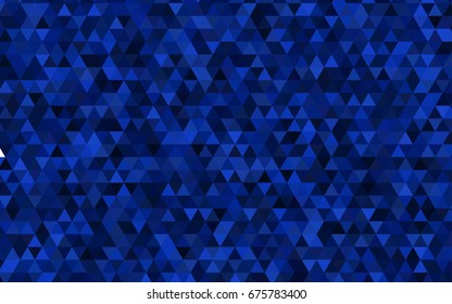 Dark BLUE vector polygon abstract pattern. Creative geometric illustration in Origami style with gradient. The polygonal design can be used for your web site.