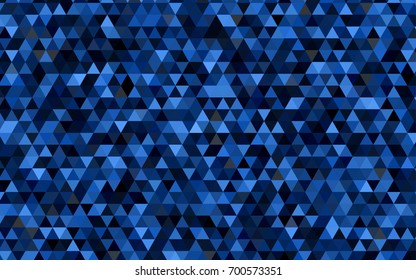 Dark BLUE vector polygon abstract background. Glitter abstract illustration with an elegant design. The textured pattern can be used for background.