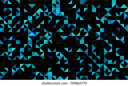 Dark BLUE vector polygon abstract pattern. Brand-new colored illustration in blurry style with gradient. The template can be used as a background for cell phones.
