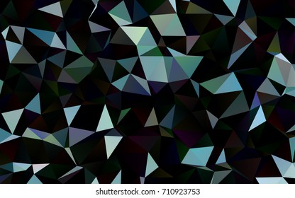 Dark BLUE vector polygon abstract pattern. A completely new color illustration in a vague style. Triangular pattern for your business design.