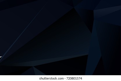 Dark BLUE vector polygon abstract pattern. Creative illustration in halftone style with gradient. The textured pattern can be used for background.