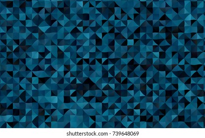 Dark BLUE vector polygon abstract background. Creative illustration in halftone style with gradient. The template can be used as a background for cell phones.