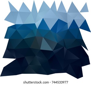Dark BLUE vector polygon abstract background. A sample with polygonal shapes. The textured pattern can be used for background.