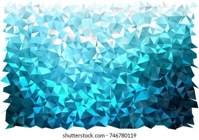 Dark BLUE vector polygon abstract template. Creative geometric illustration in Origami style with gradient. A completely new template for your business design.