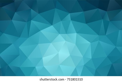Dark BLUE vector polygon abstract background. A vague abstract illustration with gradient. The template can be used as a background for cell phones.