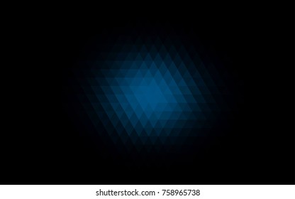 Dark BLUE vector polygon abstract pattern. Brand-new colored illustration in blurry style with gradient. Triangular pattern for your business design.