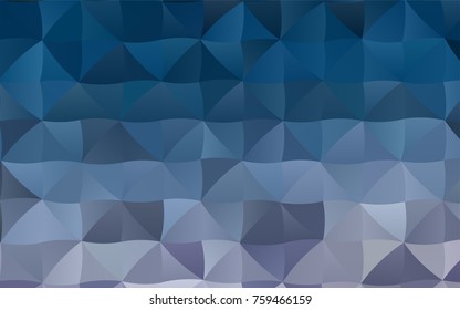 Dark BLUE vector polygon abstract background. Triangular geometric sample with gradient.  The completely new template can be used for your brand book.