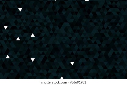 Dark BLUE vector polygon abstract pattern. Shining colored illustration in a brand-new style. The template can be used as a background for cell phones.