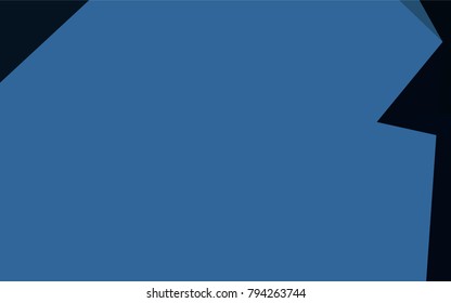Dark BLUE vector polygon abstract pattern. Creative geometric illustration in Origami style with gradient. A new texture for your design.