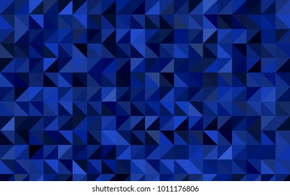 Dark BLUE vector polygonal background. Modern geometrical abstract illustration with gradient. A new texture for your design.